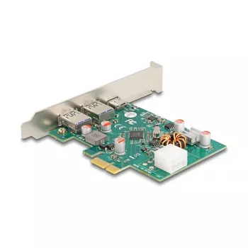 DeLOCK PCI Express x1 Karte USB Type-C PD 30W 2x USB Type-A 5Gbps