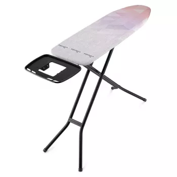 Vollformat-Bügelbrett VILEDA Dimond Plus 173270 — 1200×380 mm, höhenverstellbar 77–97 cm, Baumwollbezug, Stahlbeine, Bügeleisenablage