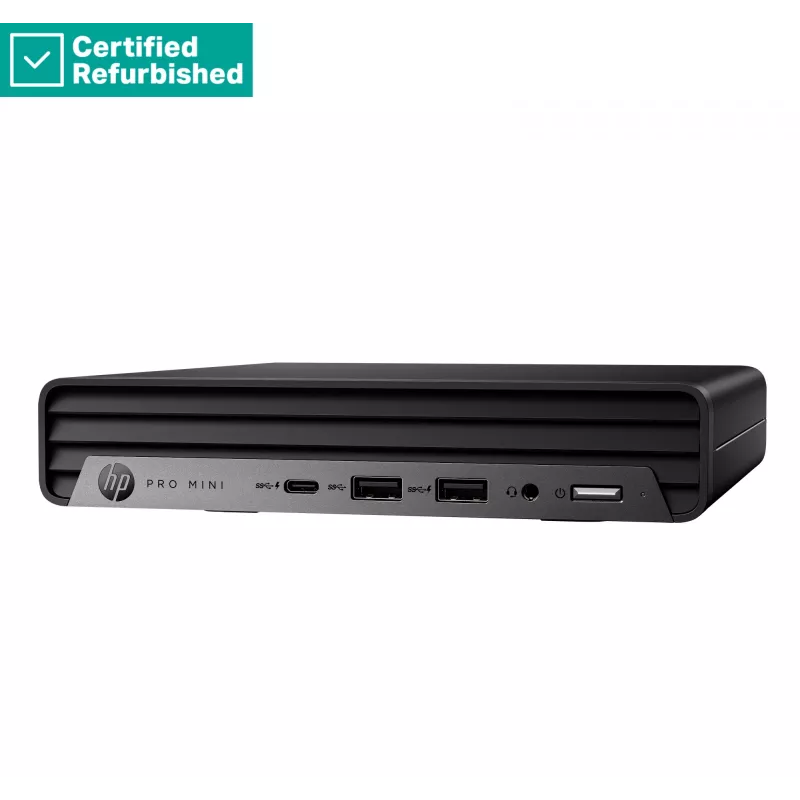 RENEW SILVER HP Pro 400 G9 Mini - i5-13500T, 8GB, 256GB SSD, USB-Maus, Win 11 Pro, 1 Jahr