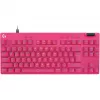 Logitech G PRO X TKL RAPID Tastatur Gaming USB QWERTY Pink Tenkeyless