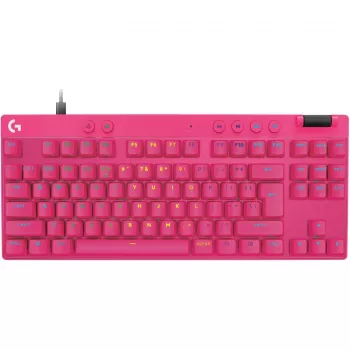 Logitech G PRO X TKL RAPID Tastatur Gaming USB QWERTY Pink Tenkeyless
