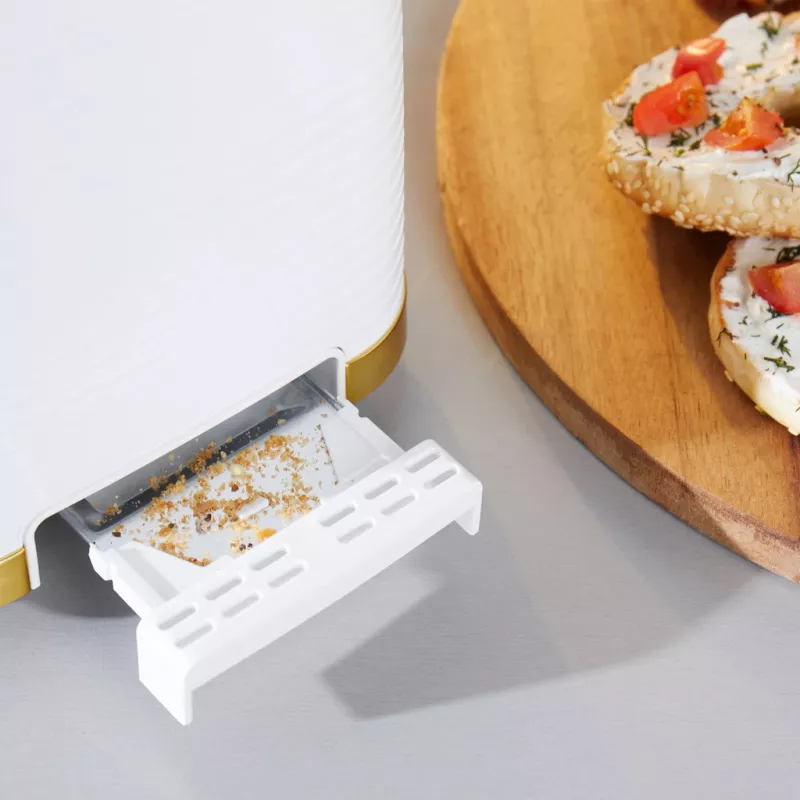Toaster Petra PT5032WVDE 2-Scheiben, kompakter elektrischer 2-Schlitz-Toaster