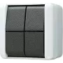 JUNG 809W Elektroschalter Taster Schwarz - Weiß (809W)