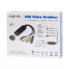 LogiLink USB 2.0 a/V Grabber. USB a/M Zu 3xCinch + MiniDIN5/F. Schwarz
