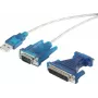 Serielles Kabel Renkforce RF-4222053 USB Typ-A DB-25 Schwarz 0,4 m