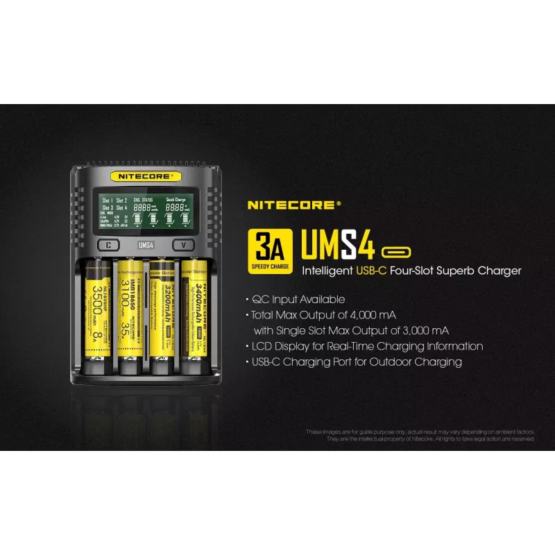 Ladegerät Nitecore UMS4