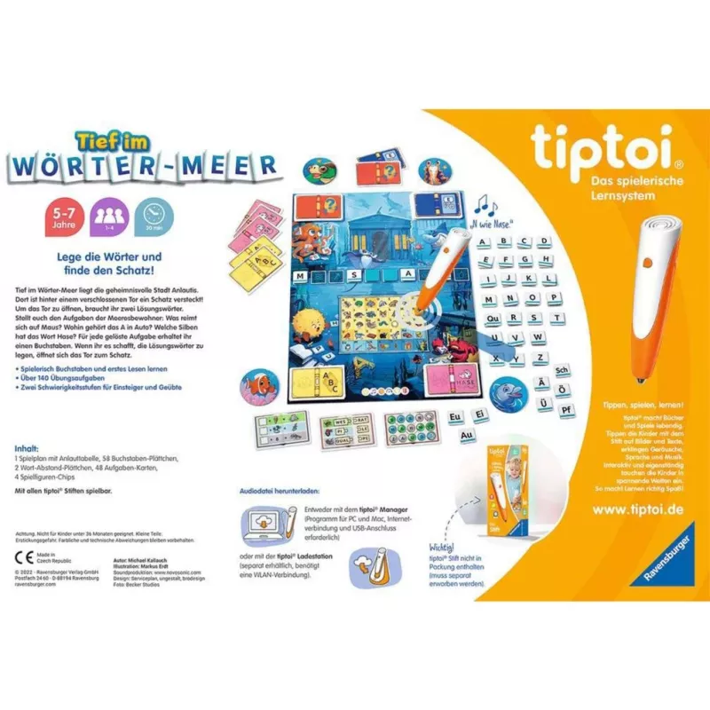 tiptoi Tief im Wörtermeer, Brettspiel