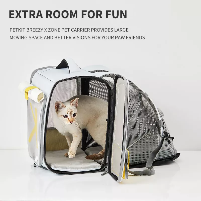 PETKIT Breezy xZone Katzenrucksack - Grau