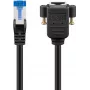 Goobay CAT 6A Verlängerungskabel, S/FTP (PiMF), schwarz (65642)