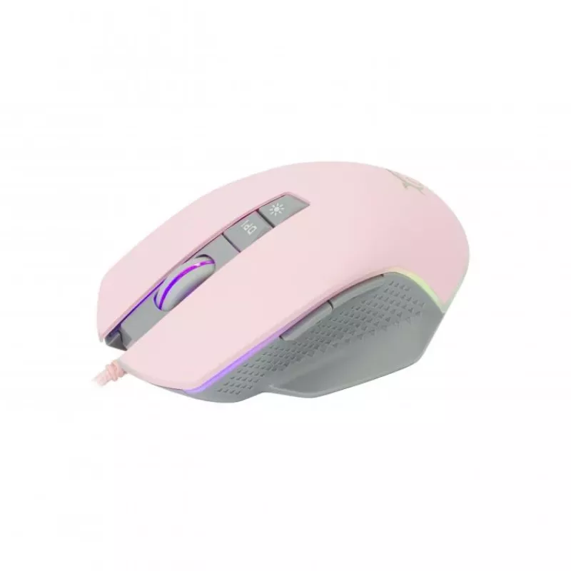 Gaming-Maus White Shark GARETH Pink USB Typ-A