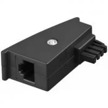 Wentronic Goobay - Netzwerkadapter - TAE-F (M) auf RJ-45 (2-polig) (W) - 5,3 m - Schwarz (95139)