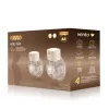Elektrische Milchpumpe neno VENTO TWIN kabellos, wiederaufladbar, Doppel-/Dualmodus, LCD, 150-ml-Flaschen, beige