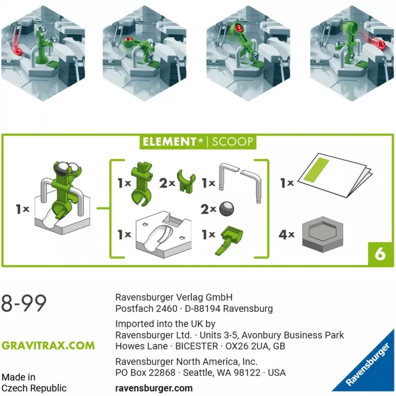 Ravensburger GraviTrax Element Scoop Zubehör für Aktivitätsspielzeug (22418)
