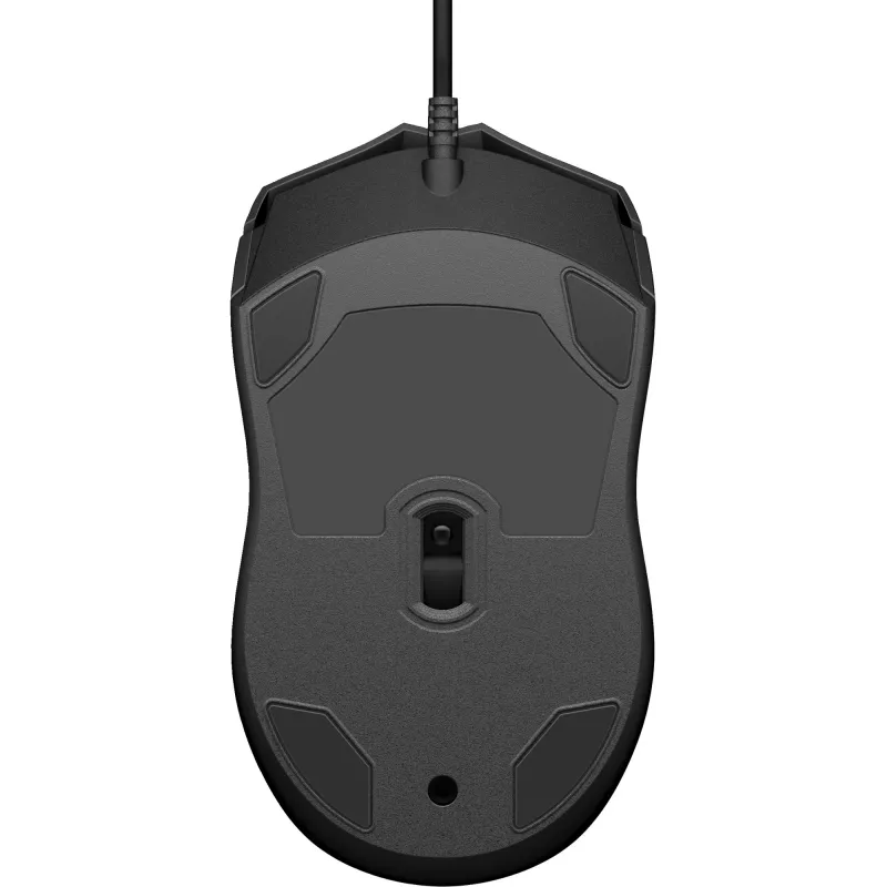 HP Kabelgebundene Maus 105, beidhändig, Optisch, USB Typ-A, 1600 DPI, Schwarz