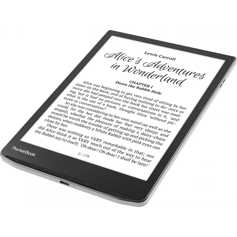 E-Book-Reader PocketBook InkPad 4 7,8 Zoll E Ink Carta, 32 GB, Wi‑Fi, Schwarz/Silber