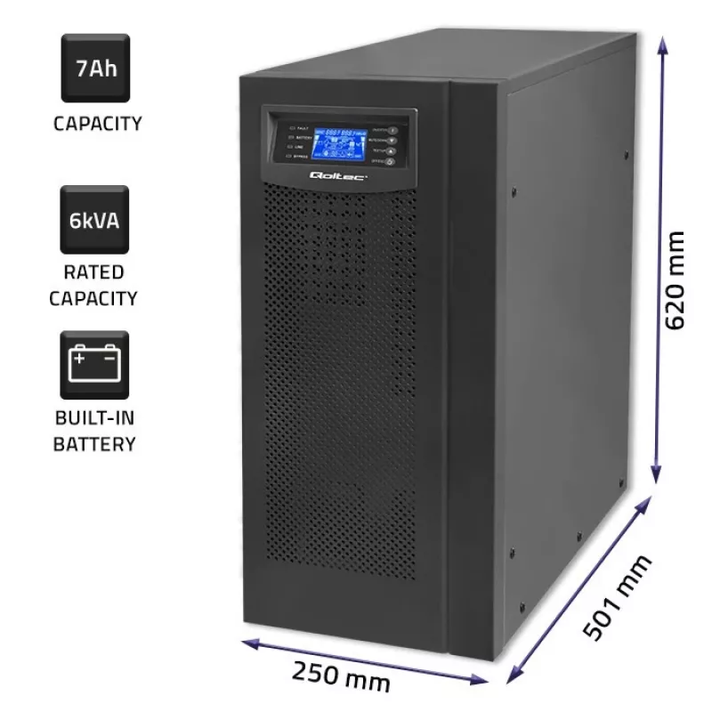 Inverter QOLTEC Pure Sine Wave 1000W 12V Modell 53982