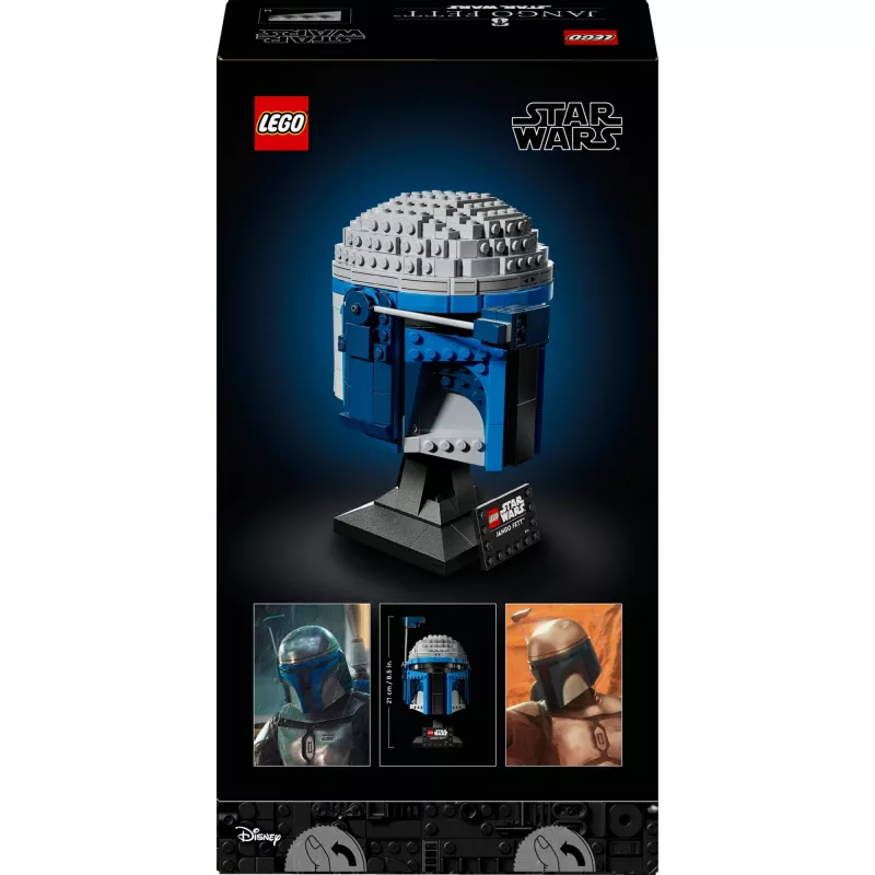 LEGO Star Wars Sammlerstück Helm-Accessoire Jango Fett 75408 — 616 Teile, 210×120×110 mm Ausstellungsmodell