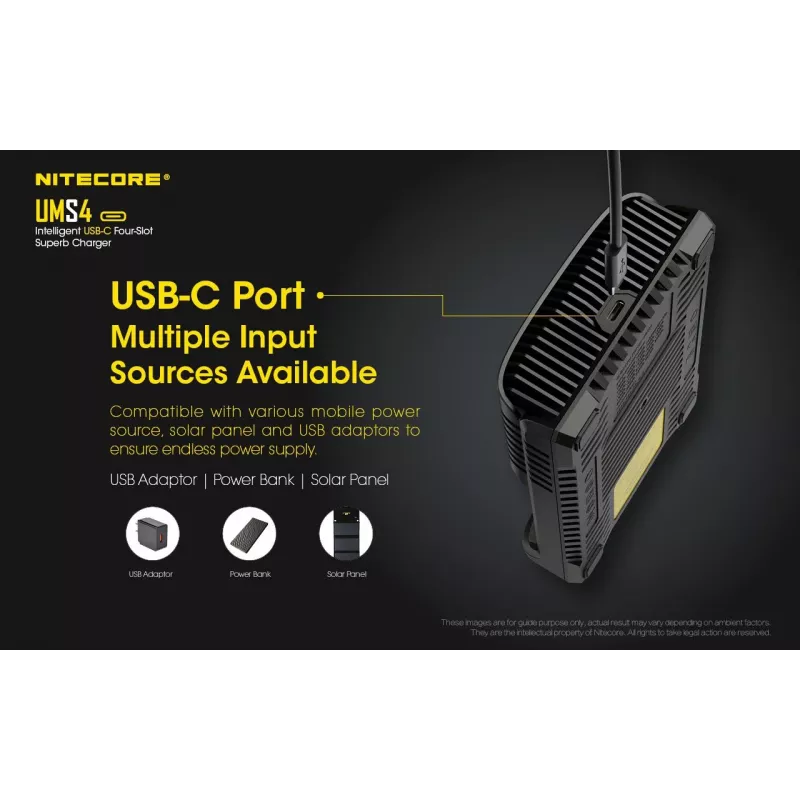 Ladegerät Nitecore UMS4