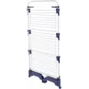 Wäscheständer Leifheit Pegasus 1081529, klappbarer Trockner aus Metall/Kunststoff, Trockenfläche 42 m, Rollen, Kleiderbügelhalter, 76,5×700×1450 mm
