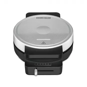 ROMMELSBACHER WA 850, 1 Waffel(n), Kreis, Herzform, Schwarz, Silber, 17,5 cm, Kunststoff, 850 W