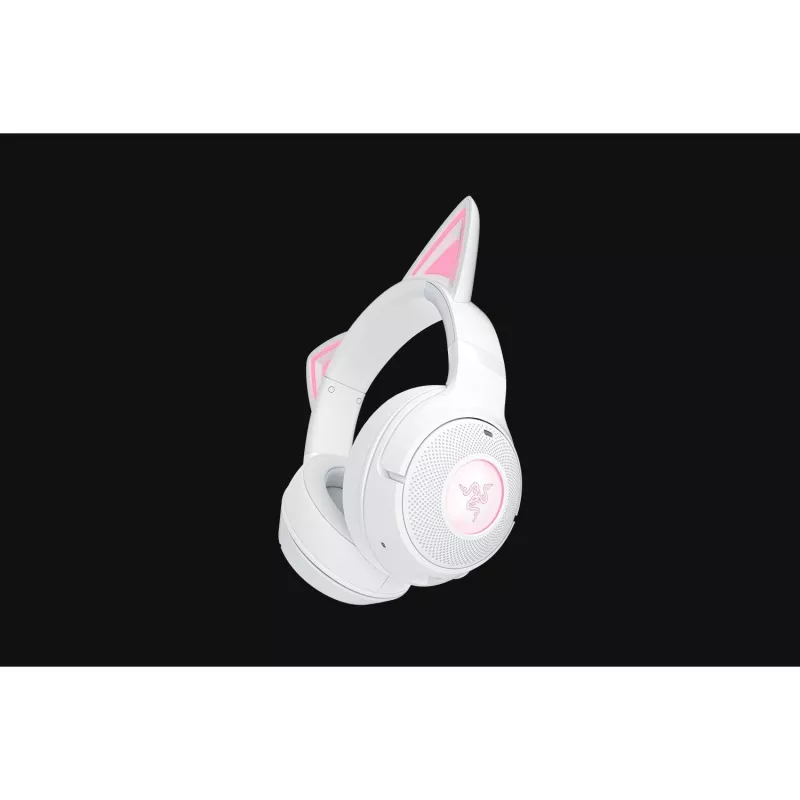 Kabelloses Gaming-Headset Razer Kraken Kitty V2 BT Weiß mit Bluetooth, THX Spatial Audio, RGB-Beleuchtung