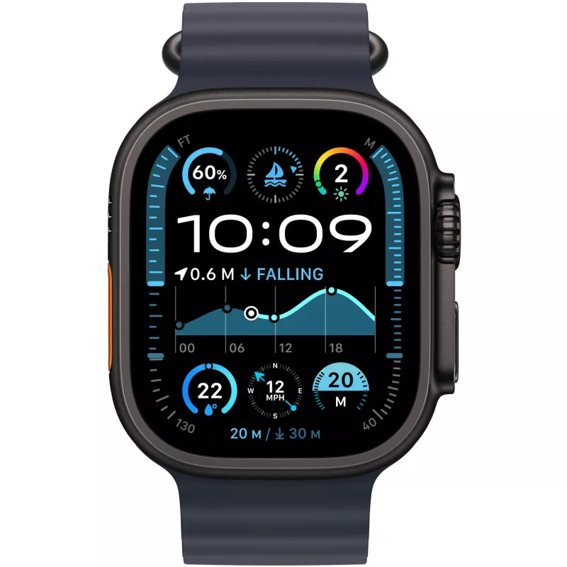Band Apple 49mm Navy Ocean Band Extension Schwarz Titanium Finish
