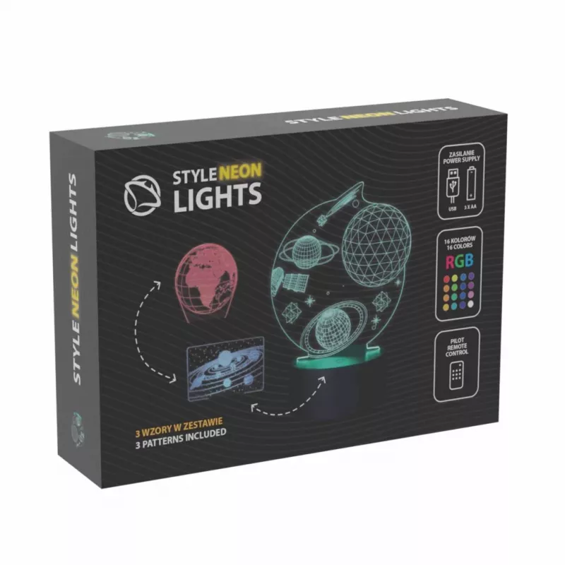 Manta SNL118RGB RGB 3D dekorative LED-Lampe