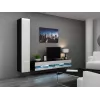 TV-Ständer cama meble VIGO NEW 30/180/40, 1800×400×300 mm, schwarze Oberplatte, Spanplattenrahmen