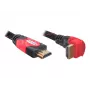 HDMI-Kabel DeLOCK 3m HDMI Typ A Standard Schwarz Rot