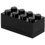 Aufbewahrungsbox room copenhagen LEGO Mini Box 8 (schwarz) — kompakter Organizer für Kleinteile