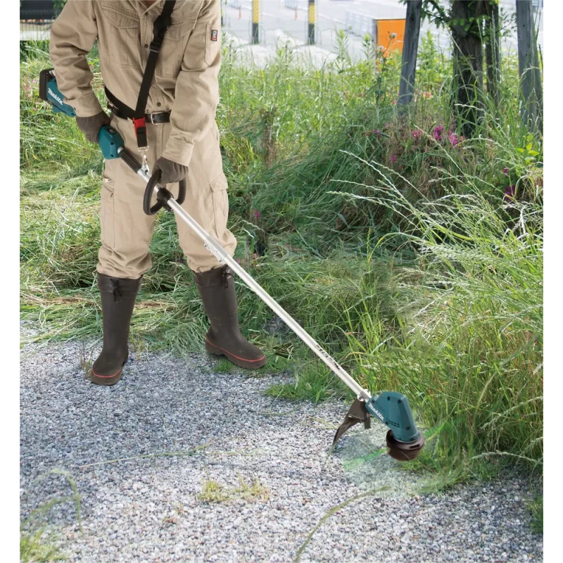 Makita DUR192LRT1, Rasentrimmer, Bügelgriff, 6000 U/min, Schwarz, türkis, 30 cm, 87,8 dB