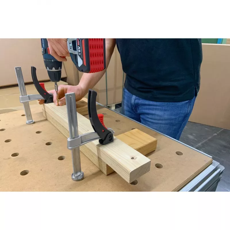 BESSEY Klemmelement TW20-15-8-KLI, für Multifunktionstische, Klemme (silber)