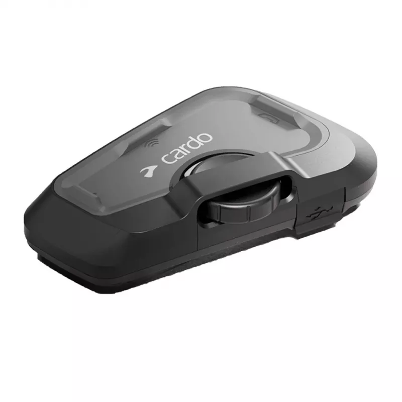 Motorrad-Intercom Cardo FRC4X003 — 4 Kanäle, Reichweite 1200 m, Sprechzeit 13 h, Schwarz