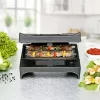 Sandwichmaker Rommelsbacher SWG 700 – kompakter 3-in-1 elektrischer Grill mit 3 Wechselplatten (Sandwich, belgische Waffel, Grill), Edelstahlakzenten