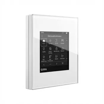 Touch-Controller, Gira G1 (2. Generation) 208712, wandmontiert, weiß