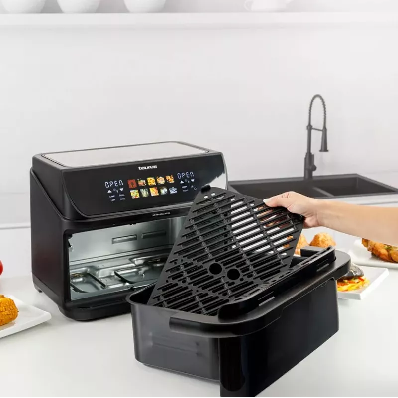 Fettfreier Fritteuse mit langem Korb und Grill Taurus 973004000