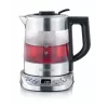 Elektrischer Wasserkocher SEVERIN 1 L 2200 W Glas und Edelstahl, 5 Temperatureinstellungen, LED-Anzeige