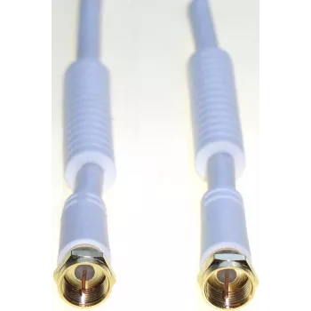 Koaxialkabel e&p elektrik handels FA 205 G L, F‑auf‑F-Stecker, 5 m, weiß