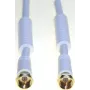Koaxialkabel e&p elektrik handels FA 205 G L, F‑auf‑F-Stecker, 5 m, weiß