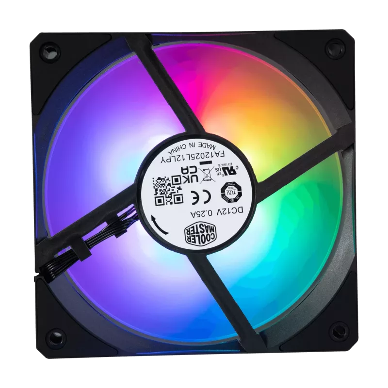 Lüfter Cooler Master Mobius 120P ARGB 2400 U/min Schwarz