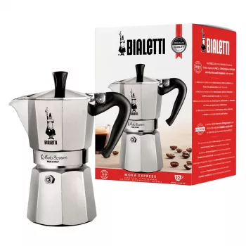 Bialetti Moka Express Moka-Kanne 0,775 L Aluminium, Schwarz