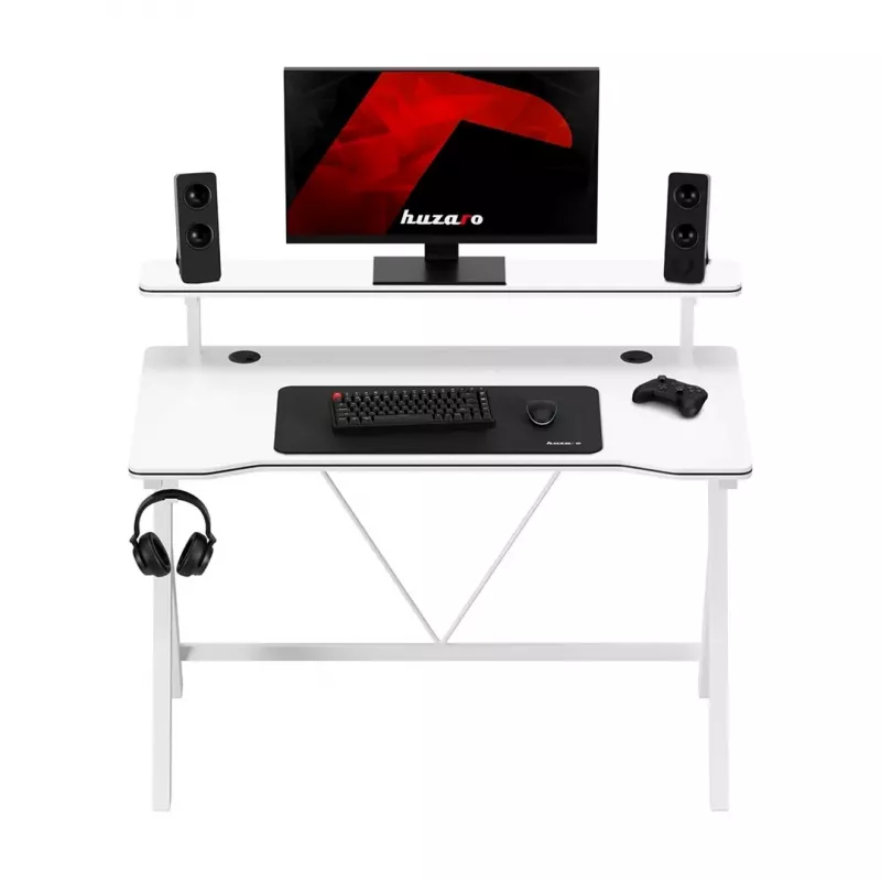 Huzaro Hero 1.9 Weißer Gaming-Schreibtisch