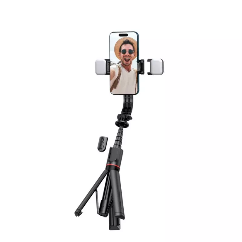 Tech-Protect L05S Selfie Stick Ständer LED-Lampe Bluetooth-Fernbedienung