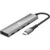 Goobay Slim 4-Port USB-Hub USB-C auf 5 Gbit/s - -Plug> 4x -Socket (76564)