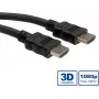 ROLINE HDMI High Speed-Kabel mit Ethernet - HDMI-Kabel - HDMI (M) auf HDMI (M) - 7,5 m - Geschirmt - Schwarz (11.04.5544)