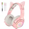 Headset Onikuma K9 Pink RGB Gaming-Headset