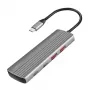 LogiLink USB 3.2 Gen2 Hub 7+1-Port 2x USB-A 5x USB-C PD 100W Aluminium