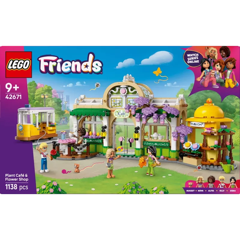 LEGO set LEGO FRIENDS 42671 Pflanzen-Café & Blumenladen Spielset mit Café- und Blumenladenfunktionen