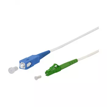 METZ CONNECT OpDAT Patchkabel SC UPC/LC APC OS2 weiß 151P7EOJA20E - Kabel - Singlemode-Faser (151P7EOJA20E)