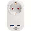 Netzstecker-Adapter Typ F Brennenstuhl 1508210010 Gerade Verbinder